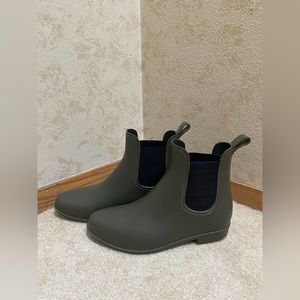 Army Green Booties Size 8